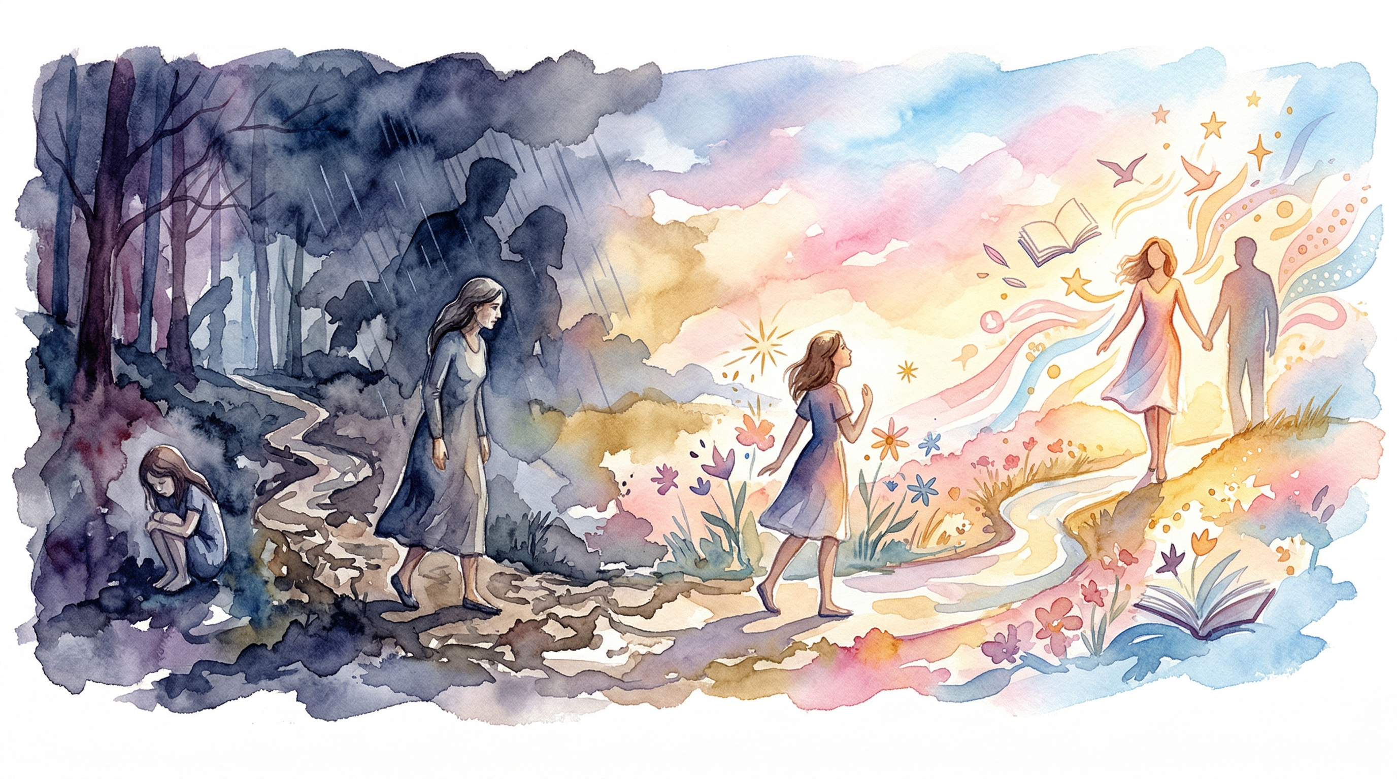 Путь к себе — стихотворение о внутреннем пути от боли к свету